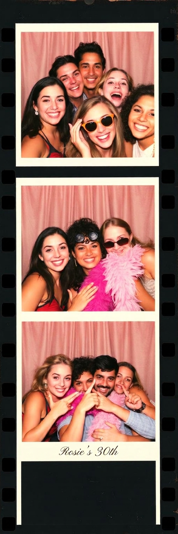 Friend group photobooth strip