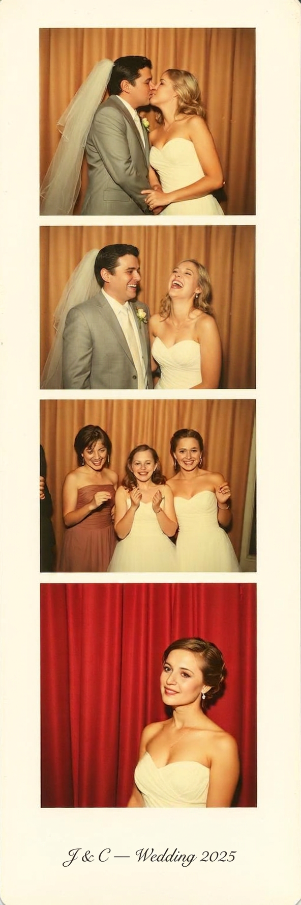 Wedding photobooth strip